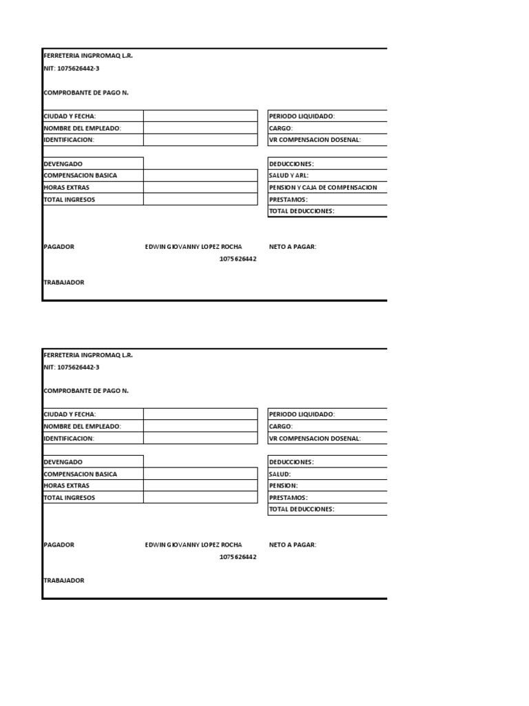 Recibos de Nomina | PDF