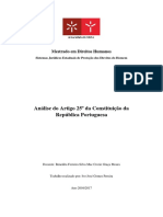 Análise Do Artigo 25º Da Constituição Da República Portuguesa