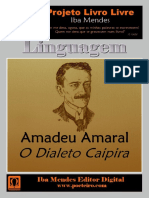 O Dialeto Caipira e a vida política de Amadeu Amaral