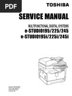 Service Manual: e-STUDIO195/225/245 e-STUDIO195i/225i/245i