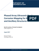 Phased Array Ultrasonic Steel Corrosion Mapping For Bridges and Ancillary Structures