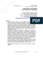 Alternativas Herramientas Producción Más Limpia Universidad Metropolitana