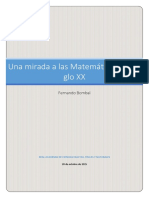 Una Mirada A Las Matemáticas Del Si-Glo XX: Fernando Bombal