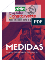 Medidas: para Una Alcaldía Popular Constituyente