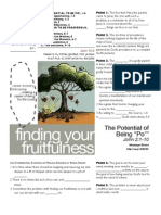 Fruitfulness 7 John 2-1-10 Handout 090411