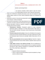 Solicitud de obras de aprovechamiento hídrico en Perú