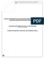 Bases Estándar de Adjudicación Simplificada para La Contratación de Servicios en General