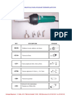 Conjunto Manual para Soldar Termoplasticos