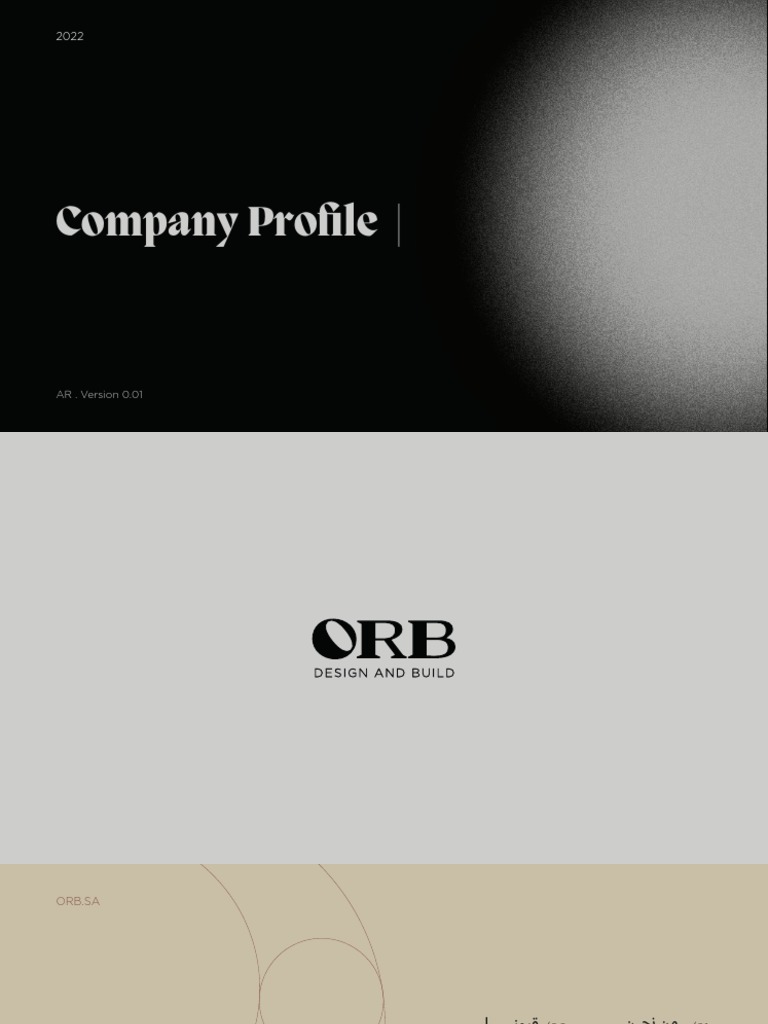 ORB Company Profile Delivering Integrated Design and Construction