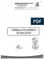 0.07. - Formula Polinomica de Reajuste