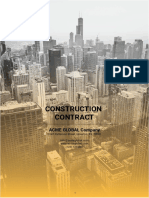 Construction Contract: Acme Global Company