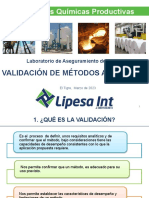 Soluciones Químicas Productivas: Validación de Métodos Analíticos