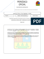 Chetumal, Q. Roo A 01 de Septiembre de 2021