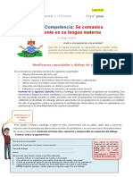 Ficha1 - COM - VI Ciclo (1°y 2°) - Se Comunica