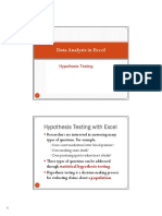 Hypothesis Testing