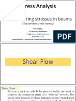 Ch6. Transverse Shear Stress 2