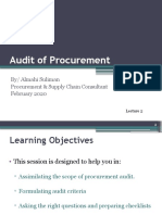 Procurement Audit