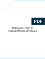 História Do Ensino Da Matemática: Uma Introdução