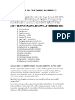 LA AGENDA 2030 Y EL OBJETIVO DEL DESARROLLO SOSTENIBLE