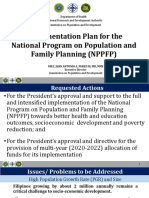 Implementation Plan For The National Program On Population and Family Planning (NPPFP)