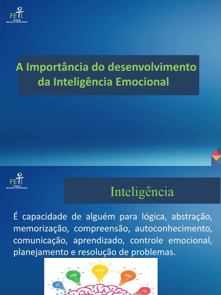 Desenvolvimento da Inteligência Emocional | PDF