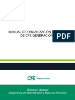 Manual de Organizacion General de Cfe Generacion I