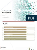 Les Domaines Du Merchandising: Présenté Par: Boutaina Draoui