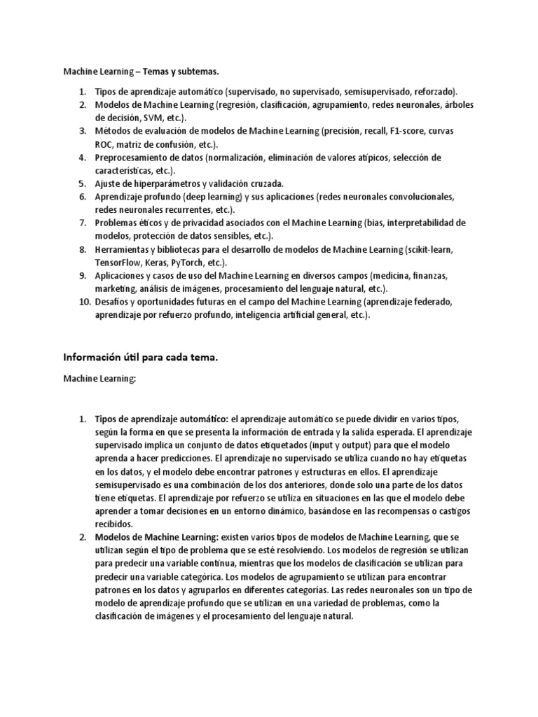 Una Introducci N Completa Al Machine Learning Tipos Modelos