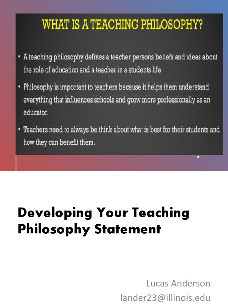 Crafting Your Teaching Philosophy Statement | PDF | Education Theory ...