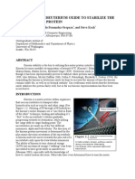 The Ability of Deuterium Oxide To Stabilize The Kinesin Motor Protein