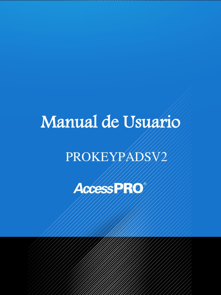 Manual de Usuario PROKEYPADSV2 | PDF | Contraseña | Informática