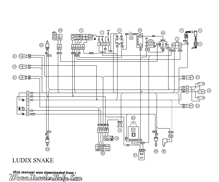 Peugeot Ludix Snake - Wiring | PDF