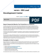 Abusive Tax Schemes and Abusive Tax Return Preparers - IRS Lead Development Center