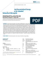 A Blockchain-Enabled Decentralized Energy Trading Mechanism For Islanded Networked Microgrids