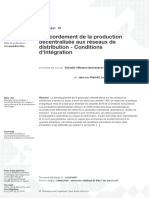 Raccordement de la production décentralisée aux réseaux de distribution