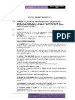 Manual de Operacion y Mantenimiento