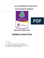 Química Analítica: Universidad Autónoma de Chihuahua
