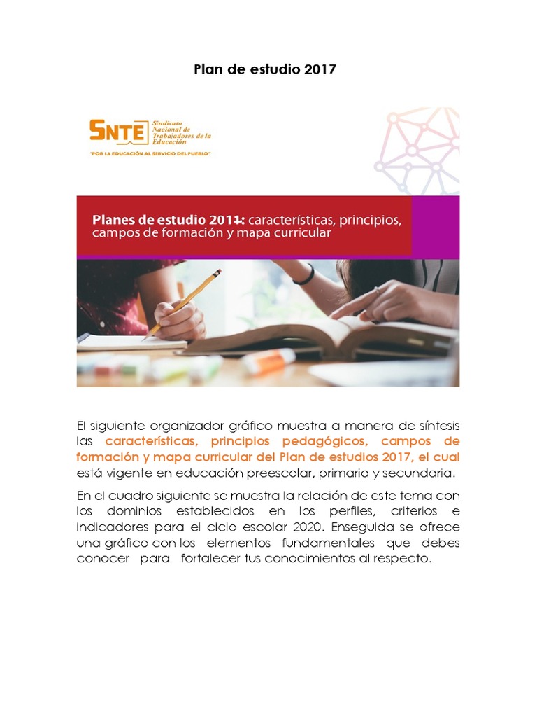 Recurso Didáctico Plan de Estudio 2017 | PDF | Plan de estudios ...