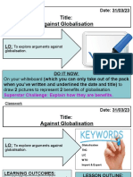 Lesson 6 - Against Globalisation