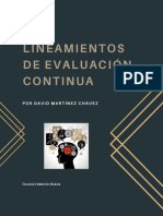 Lineamientos de Evaluación Continua: Por David Martínez Chávez