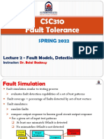 Lecture 02 - Fault Modeling