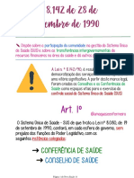 Lei 8.142 de 28 de Dezembro de 1990: Conferência de Saúde