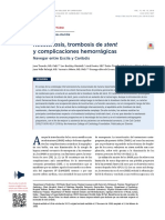 Reestenosis, Trombosis de Stent y Complicaciones Hemorrágicas