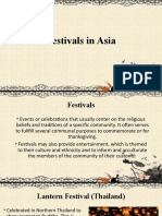 Festivals in Asia