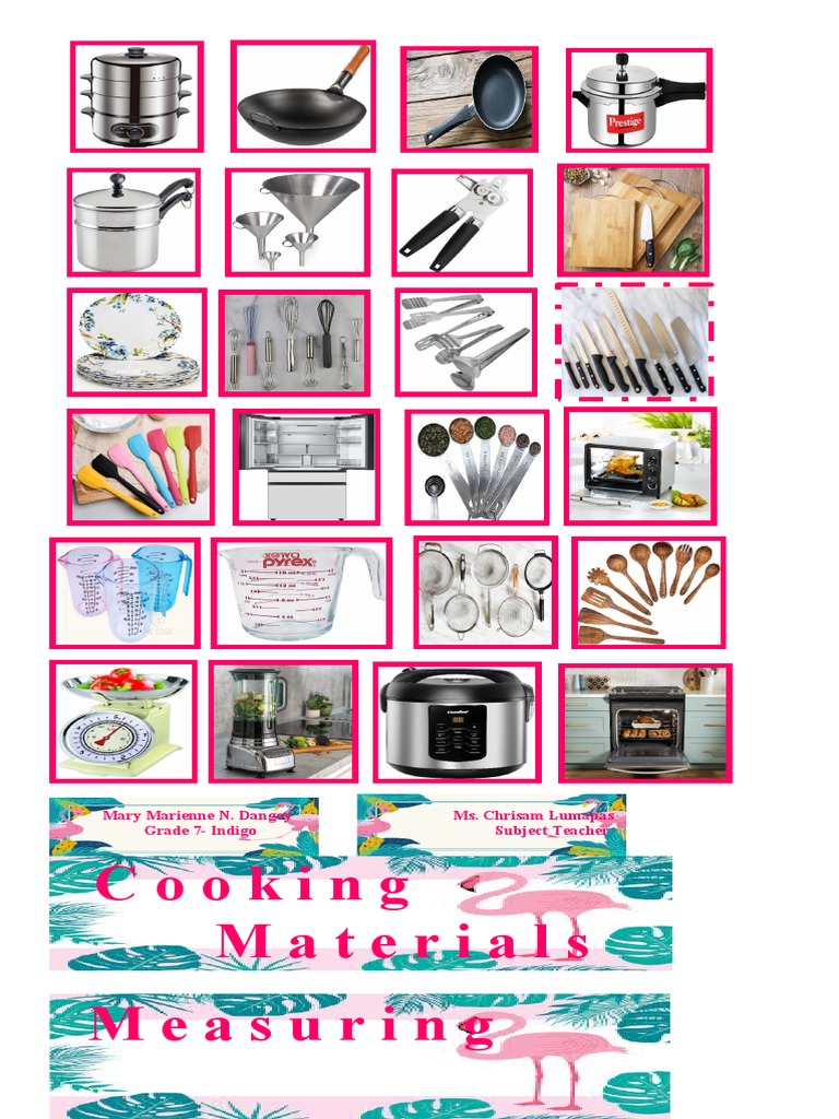 Cooking Materials Measuring PDF Cooking Kitchen