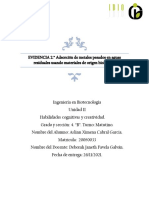 EVIDENCIA 2." Adsorción de Metales Pesados en Aguas Residuales Usando Materiales de Origen Biológico