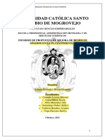 Universidad Católica Santo Toribio de Mogrovejo: Informe de Propuesta de Mejora de Residuos Sólidos en La Playa Pimentel