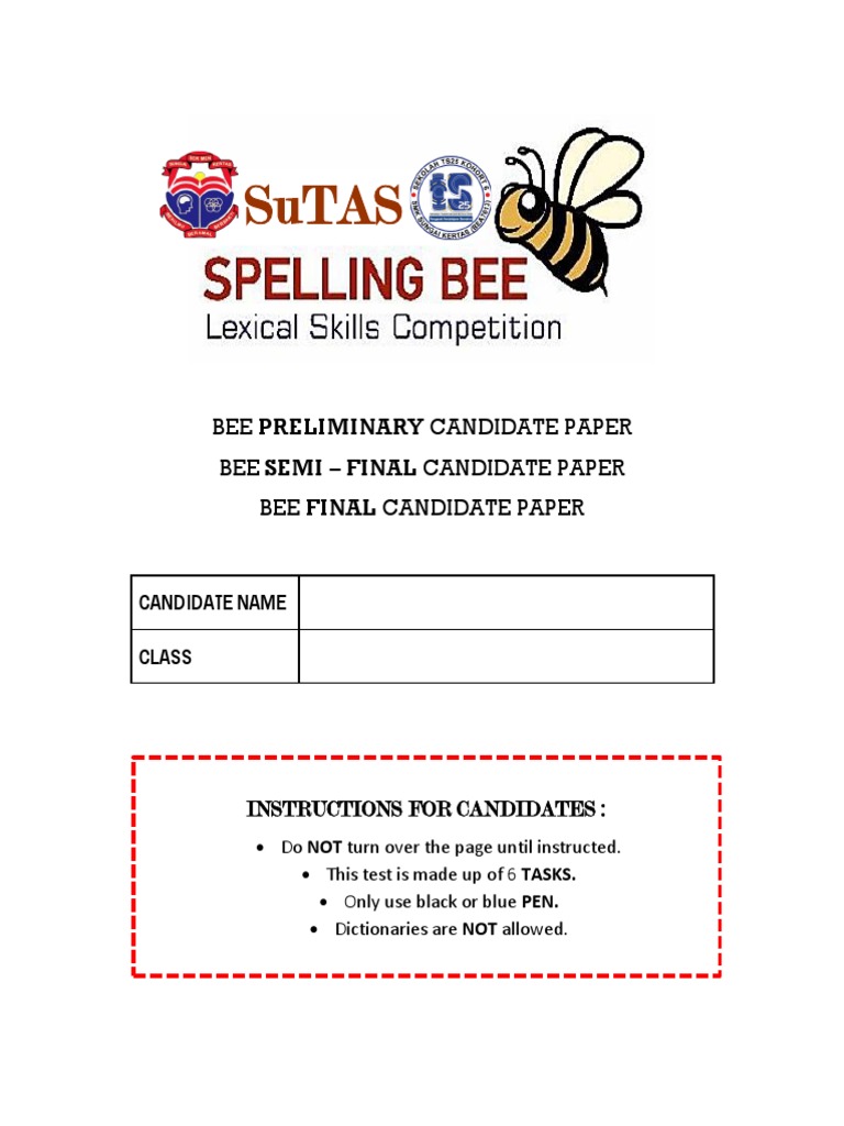 BEE Candidate Test Instructions | PDF