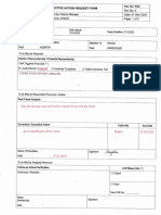 Corrective Action Request Form - Labeling