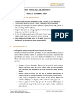 Curso: Tecnología Del Concreto Trabajo de Campo - HNP